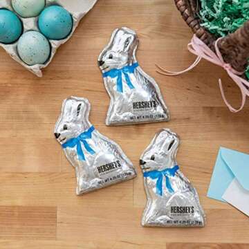 HERSHEY'S Solid Milk Chocolate Bunny - 4.25 Oz, Perfect for Easter