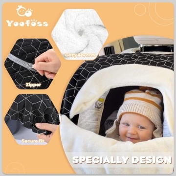 Yoofoss Winter Baby Car Seat Cover Warm Plush Fleece
