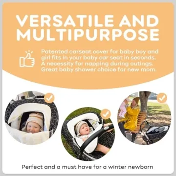 Yoofoss Winter Baby Car Seat Cover Warm Plush Fleece