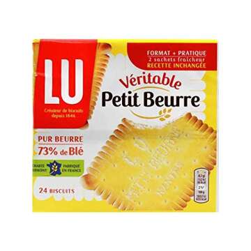 Lu Petit Beurre Biscuits, 7 oz From France Pack of 4