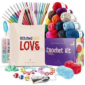 Hearth & Harbor Crochet Kit for Beginners: Learn & Create Easy Projects