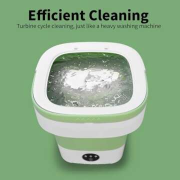 Portable Washing Machine with 12L Capacity & 3 Wash Modes