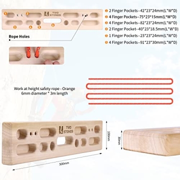 Durable Portable Hangboard for Rock Climbers to Train Anywhere