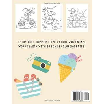 Summer: Bold and Simple Coloring Pages for All Ages