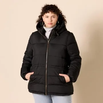 Amazon Essentials Women's Quilted Puffer Winter Jacket