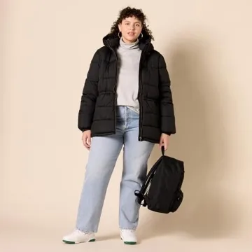 Amazon Essentials Women's Quilted Puffer Winter Jacket