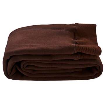 OUYE Women's Full Length Fleece Lining Thermal Leggings in Coffee