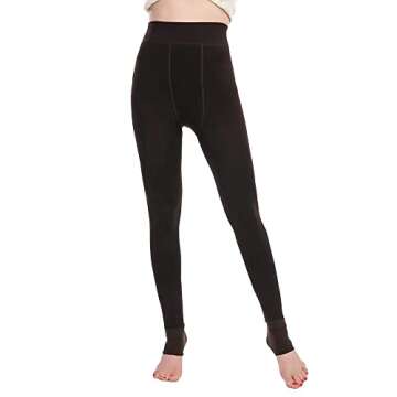 Warm Fleece-Lined Thermal Leggings for Women