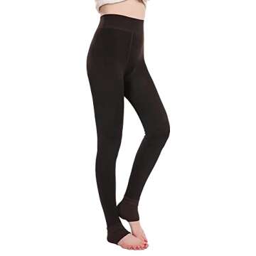 Warm Fleece-Lined Thermal Leggings for Women