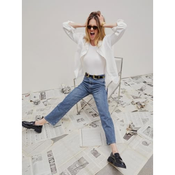 CIDER Yoney Solid Straight Leg Jeans for Stylish Comfort