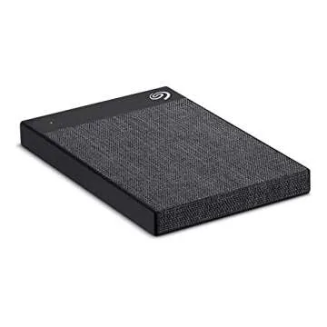 Seagate Ultra Touch HDD 2TB External Hard Drive – Black USB-C USB 3.0, 1yr Mylio Create, 4 month Adobe Creative Cloud Photography plan and Rescue Services (STHH2000400)