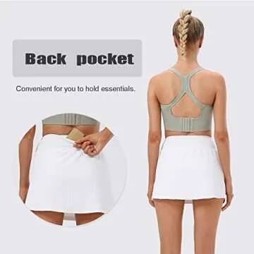 Chic Women’s Tennis Skirt with Hidden Shorts - Perfect Fit