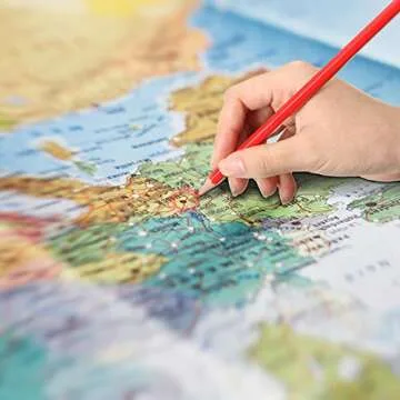 Zhanmai Checking Erasable Pencils Red Pencils Pre-Sharpened #2 HB with Erasable Tops for Checking Map Coloring Tests Grading (24 Pieces)