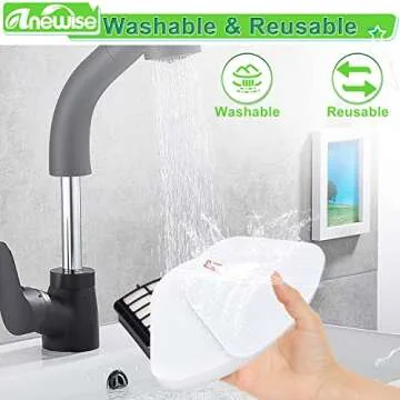 Anewise Filter Replacement for Shark Navigator Lift Away Deluxe Professional Vacuum ZU503AMZ NV350 NV351 NV352 NV355 NV357 NV360 NV370 UV440 UV540, Parts XFF350 & XHF350, 1 HEPA + 2 Pre-Felt Filters