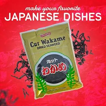 Shirakiku Cut Wakame Dried Seaweed - Dry Seaweed, Sea Kelp - Fresh Vegetables and Seaweed Chips for ...