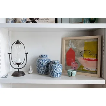 Elegant Ceramic Blue & White Ginger Jar for Home Decor