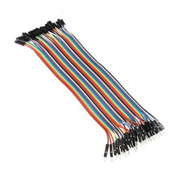 FTCBlock EL-CP-004 120pcs Multicolored Jumper Wire 40pin Male to Female 40pin Male to Male 40pin Female to Female Breadboard Jumper Wires Ribbon Cables Kit for arduino…