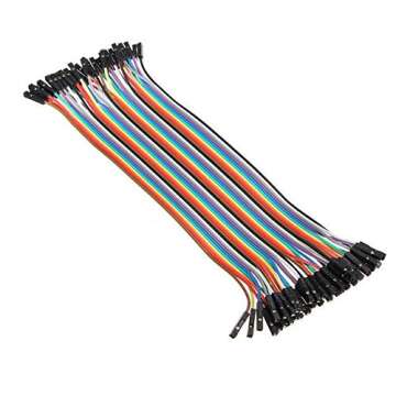 FTCBlock EL-CP-004 120pcs Multicolored Jumper Wire 40pin Male to Female 40pin Male to Male 40pin Female to Female Breadboard Jumper Wires Ribbon Cables Kit for arduino…