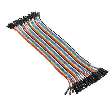 FTCBlock EL-CP-004 120pcs Multicolored Jumper Wire 40pin Male to Female 40pin Male to Male 40pin Female to Female Breadboard Jumper Wires Ribbon Cables Kit for arduino…