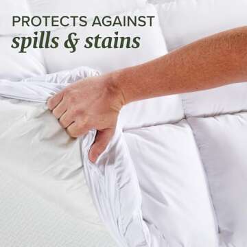 Beckham Hotel Collection King Size Hybrid Mattress Protector & Pad - Extra Padded, Thick, Plush, & Fitted Mattress Topper for Bed - Quilted Pillow Top Mattress Cover