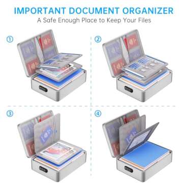 ENGPOW Fireproof Document Organizer with Lock