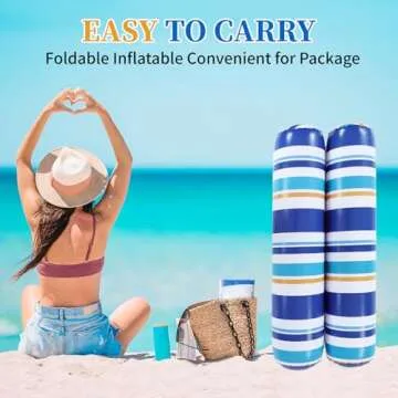 Pool Floats Adult - 2 Pack Inflatable Pool Floats Hammock, Multi-Purpose 4-in-1Pool Floats for Adults, Swimming Pool Water Hammock Lounge