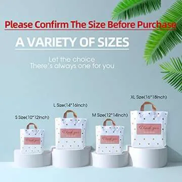 MLAFLY Thank You Bags Shopping Bags, 50 Pack Bulk Merchandise Bags Plastic Boutique Bags for Small Business Retail Bags for Customers Parties Favors Goody Bags(Polka Dot-Small(10"x12"))