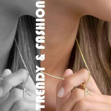 Ursteel Initial Necklace for Women - 14K Gold Plated Dainty Small Layered Initial Letter R Pendent Gold Choker Chain Necklaces for Women Trendy Gold Jewelry Women Mothers Day Gifts