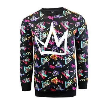 Trendy BLACK/POP Urban Hip Hop Sweatshirt - Premium Fleece Activewear by Screenshot