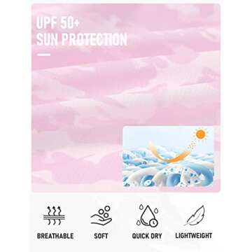 MoFiz Women's Sleeveless Golf Shirt Racerback Tennis Tops Quick Dry Running Shirt Collarless Sports Athletic T-Shirt Camouflage Pink S