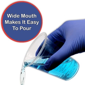 20 Pack of 8oz Clear Disposable Mixing Cups for Crafts