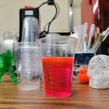 20 Pack of 8oz Clear Disposable Mixing Cups for Crafts