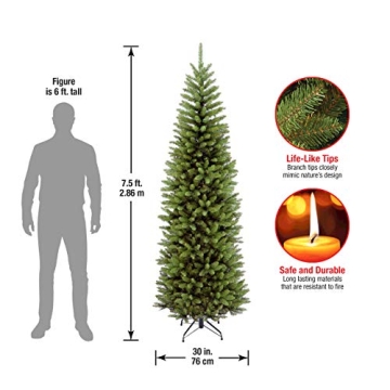 Kingswood Fir Slim Christmas Tree, Perfect for Small Spaces