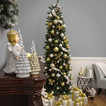 Kingswood Fir Slim Christmas Tree, Perfect for Small Spaces