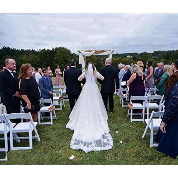 Ursumy Soft Tulle Cathedral Veil - Elegant Bridal Accessory