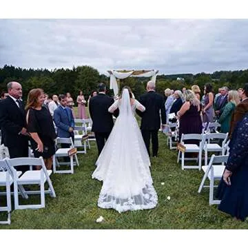 Ursumy Soft Tulle Cathedral Veil - Elegant Bridal Accessory