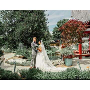 Ursumy Soft Tulle Cathedral Veil - Elegant Bridal Accessory