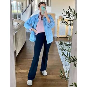 Gozoloma Women's Casual Loose Oversized Denim Jacket Button Up Long-Sleeved Jean Jacket Coat (0011-LightBlue-XXL)