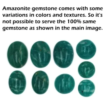 JEWELOPORIUM Green Amazonite Silver Ring for Women