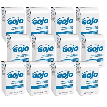 GOJO Premium Lotion Soap, Waterfall Fragrance, 800 mL Refill Pack of 12 for Hand Hygiene