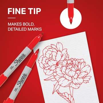 Sharpie Permanent Markers Set for Quick-Drying Creativity