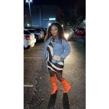 Liliana Women Fold Over Knee High Boots Wedge Heel Padlock Pull-on Boots MUTTO-1