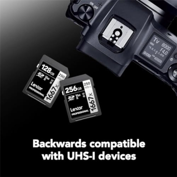 Lexar 128GB Professional 1667x SD Card for Video & Photography