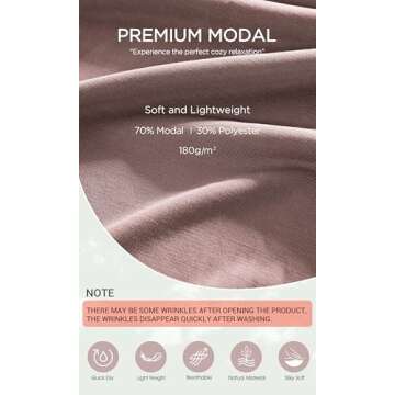 ODODOS 2-Pack Modal Soft Lounge Shorts for Women High Waist Casual Sleepwear Cozy Pajama Bottom, 3" Inseam, Black+Dusty Rose, Medium