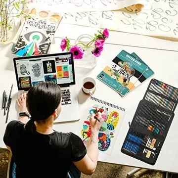 KALOUR 76pc Art Supply Set - Perfect for Beginners!