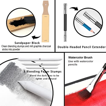 KALOUR 76pc Art Supply Set - Perfect for Beginners!