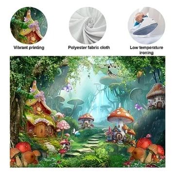 Enchanting Fairy Tale Backdrop for Kid Parties