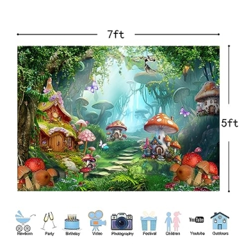 Enchanting Fairy Tale Backdrop for Kid Parties