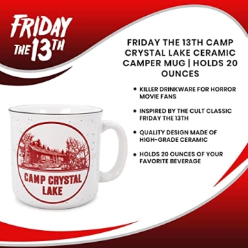 Friday the 13th Camp Crystal Lake Camper Mug 20oz