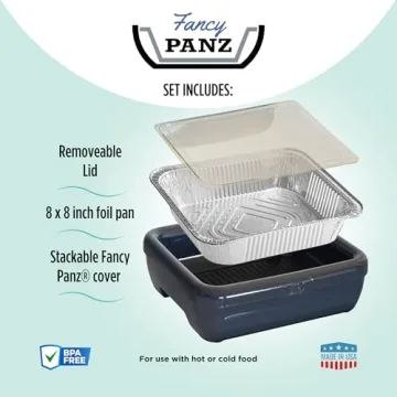 Fancy Panz Aluminum Pan Carrier for Serving Food Stylishly